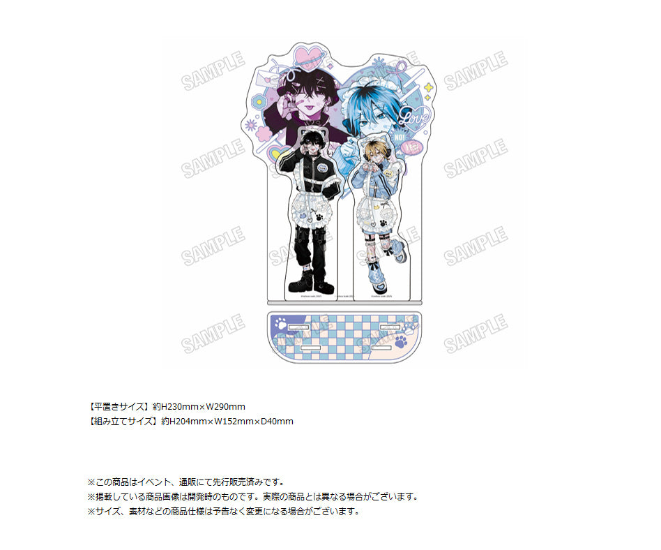 Dameo no Shiina-senpai to Yabao no Sasaki-kun Original Illustration Acrylic Diorama - Japanese anime wholesale USA