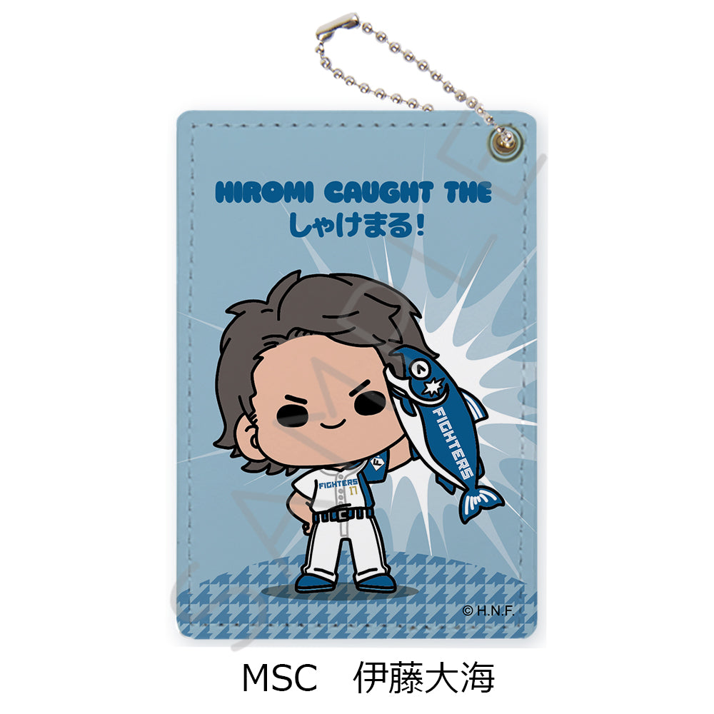HOKKAIDO NIPPONHAM FIGHTERS Pass Case (Shakemaru Tsukamaeta!) mochocho-SC Hiromi Itoh — anime figure wholesale price list