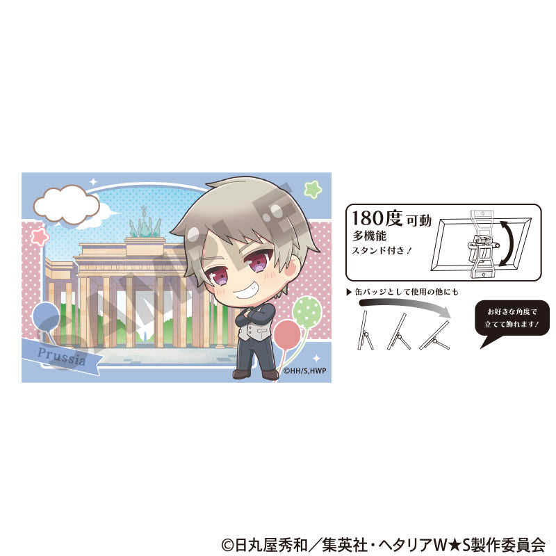 Hetalia World Stars Art Can Badge Prussia Chimaniwa — Japanese anime figures bulk supplier USA