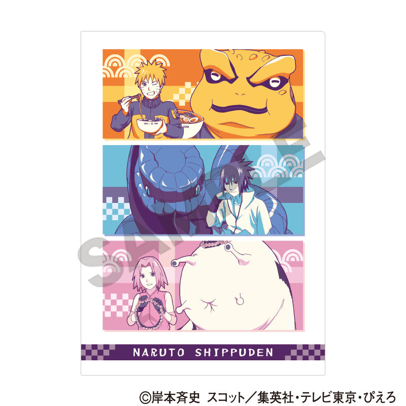 NARUTO -Shippuden- Single Clear File Naruto & Sasuke & Sakura Hitoyasumi Cru-palette — Naruto figures wholesale