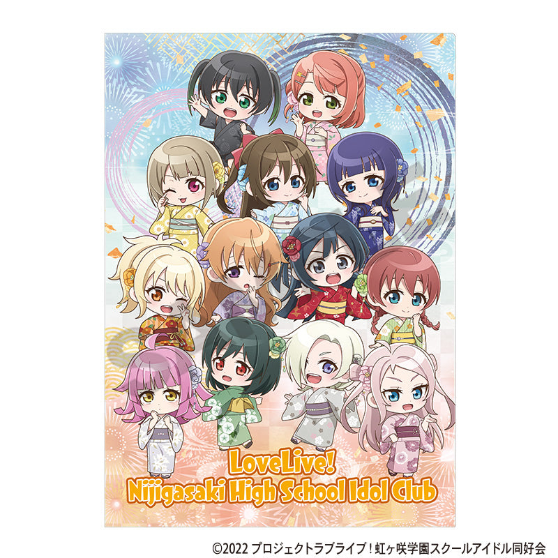 Love Live! Nijigasaki High School Idol Club Single Clear File Summer Festival 2025 Mini Character - anime model kits wholesale