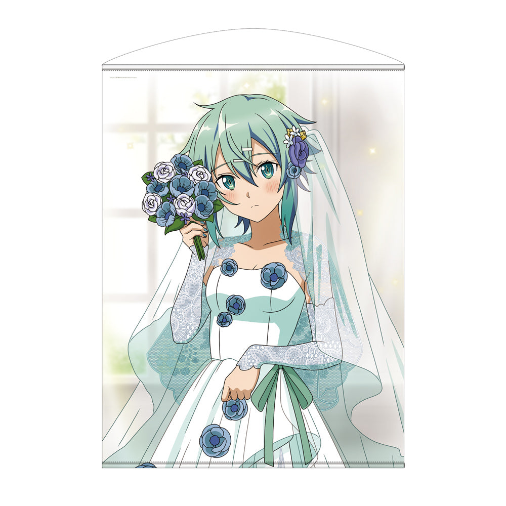 Sword Art Online Original Illustration Sinon 100cm Tapestry Wedding Dress Ver. - collectible anime toys wholesale