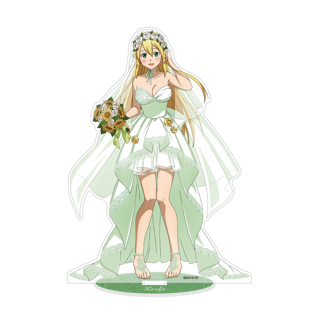 Sword Art Online Original Illustration Leafa Acrylic Stand (Large) Wedding Dress Ver. - anime acrylic stand wholesale