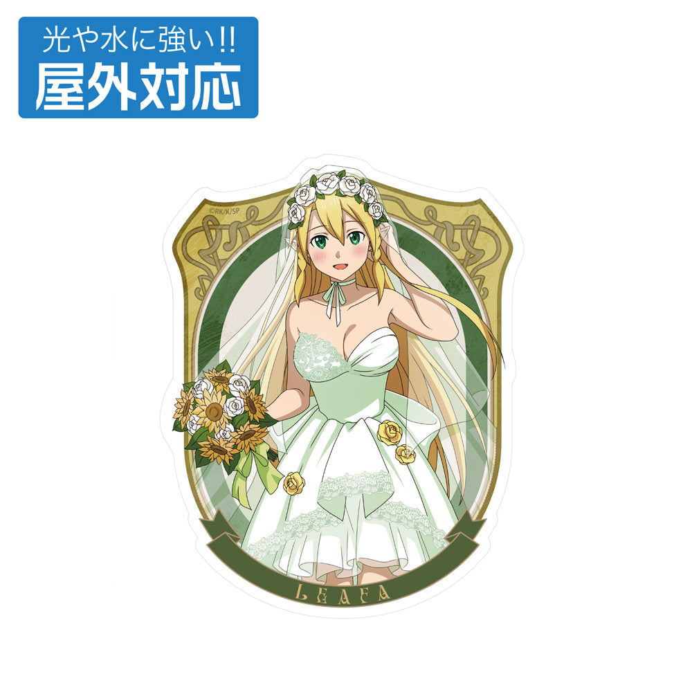 Sword Art Online Original Illustration Leafa Outdoors Sticker Wedding Dress Ver. - SEGA figures wholesale