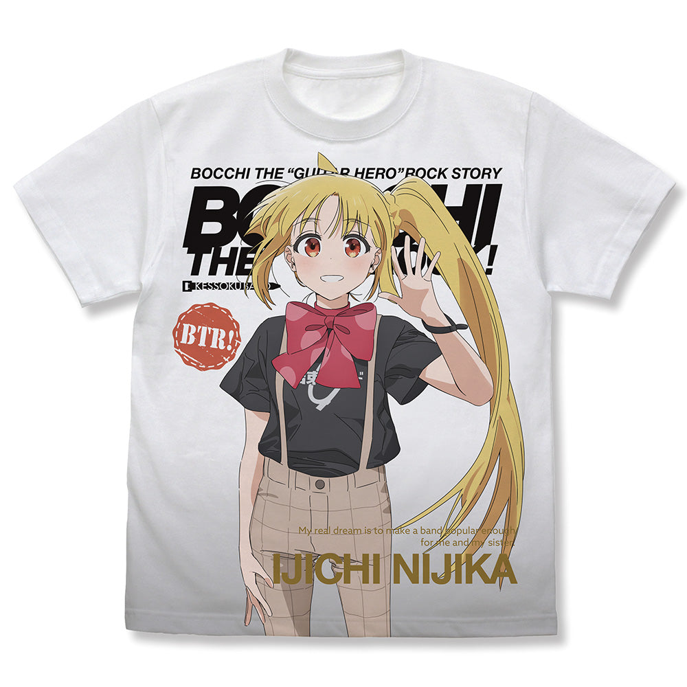 Bocchi the Rock! Ijichi Nijika Full Graphic T-shirt White (M Size) - anime figure wholesale supplier