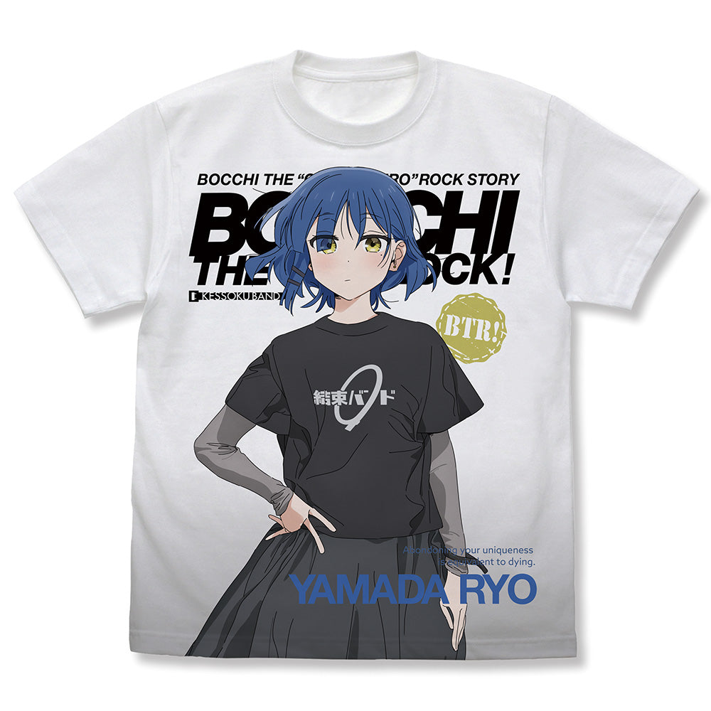 Bocchi the Rock! Yamada Ryo Full Graphic T-shirt White (M Size) - anime toy wholesale USA