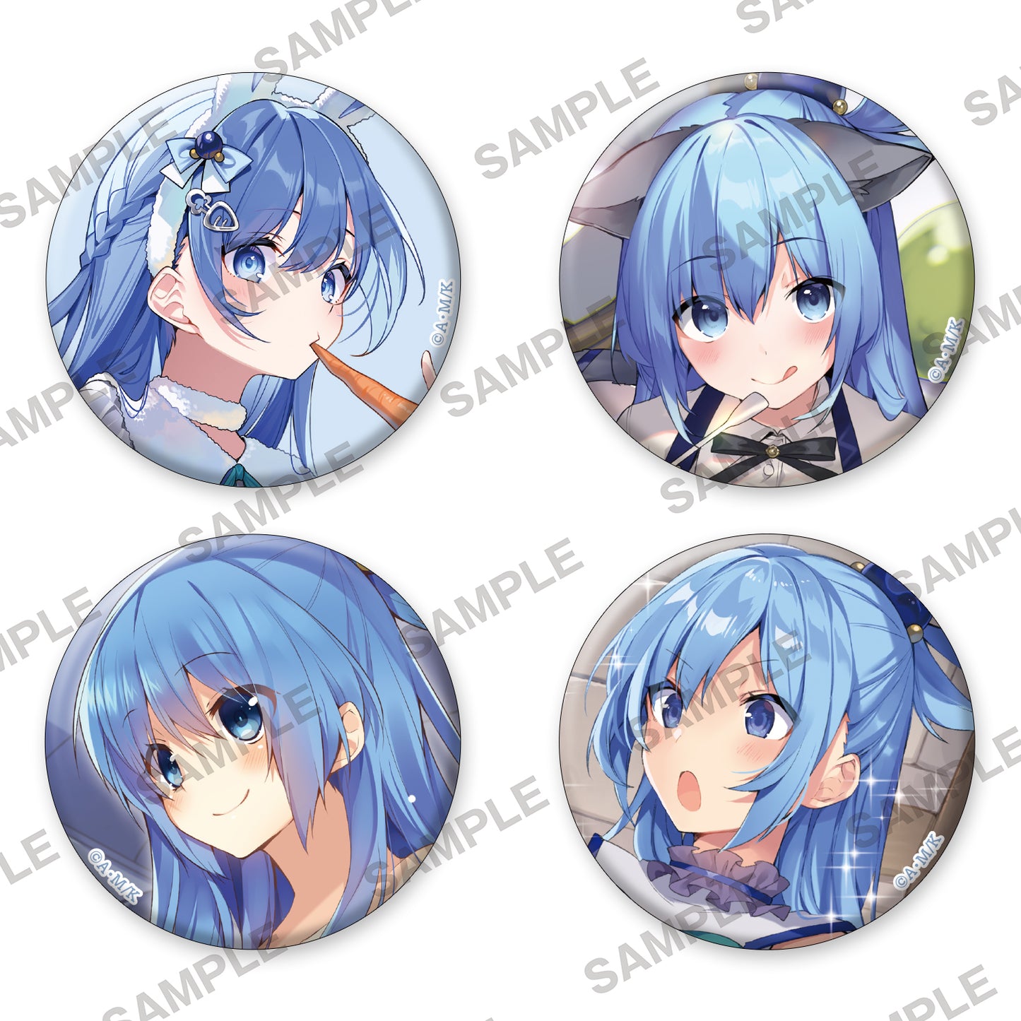 Kono Subarashii Sekai ni Shukufuku wo! Birthday Celebration 2025 Can Badge 4 Set Aqua — import anime figures wholesale from Japan