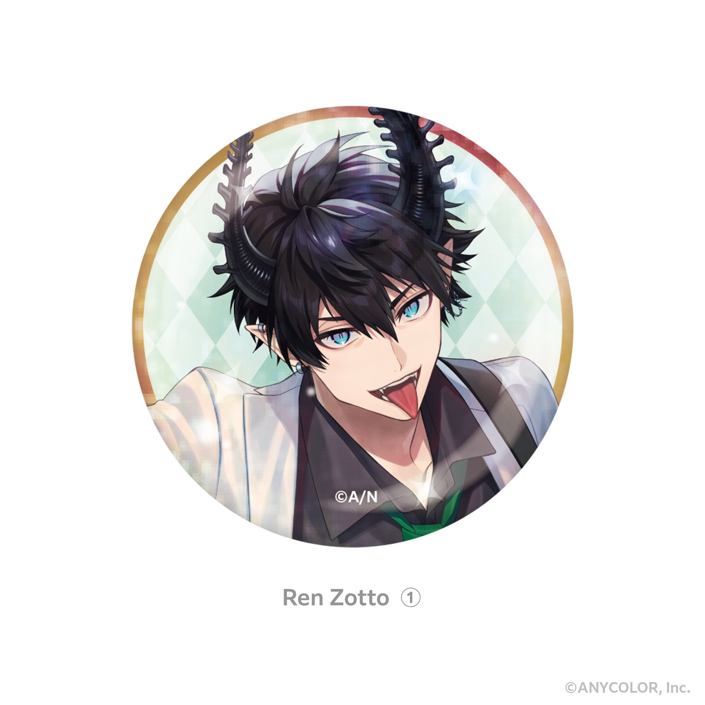 ILUNA Hologram Can Badge Ren Zotto 1 — bulk anime toys for retailers USA