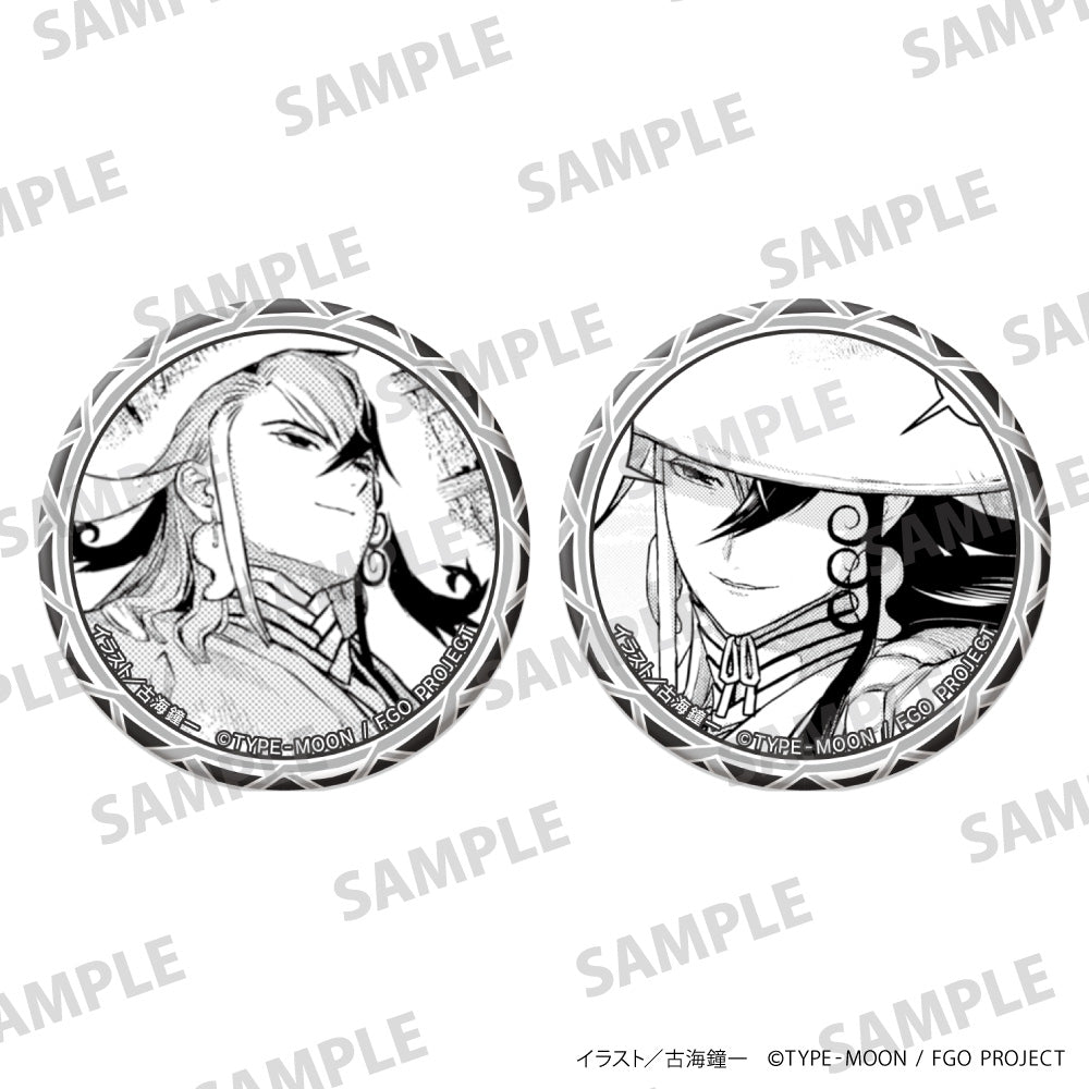 Fate/Grand Order: Curious Tales of Heroic Spirits - Ashiya Douman Comic Design Can Badge Set 2 - gachapon wholesale supplier