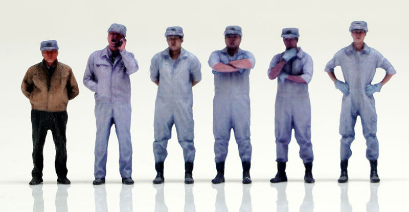 Mobile Police PATLABOR x figreal 1/60 Scale Figure Shinohara Heavy Industries Employee 6 Set - anime keychains wholesale