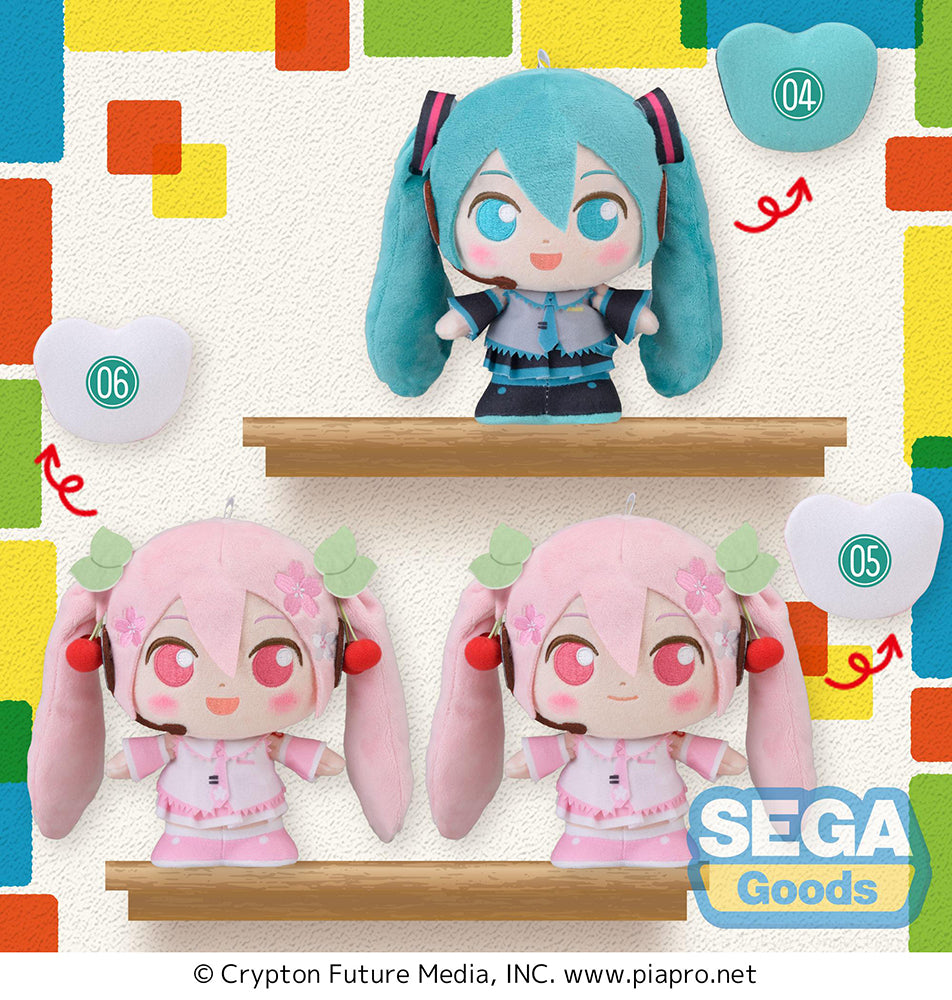 moipon Hatsune Miku Series MP Plush Hatsune Miku & Sakura Miku - wholesale anime plush toys