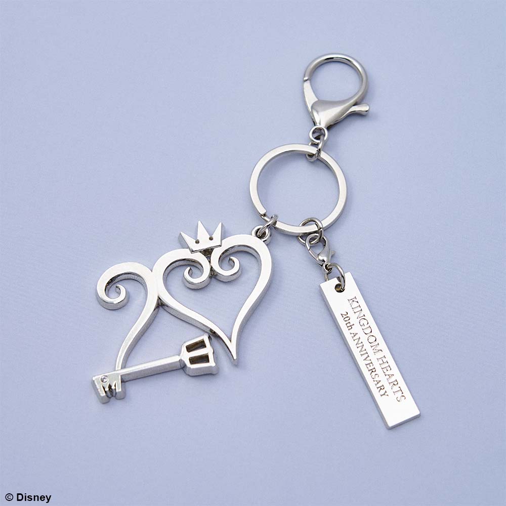 KINGDOM HEARTS 20TH ANNIVERSARY METAL KEYCHAIN - anime keychains wholesale