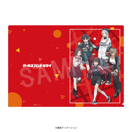Girls Band Cry A4 Clear File ROUND1 Collaboration Ver. — bulk anime toys for retailers USA