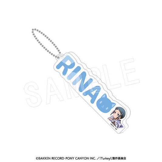 Turkey! Acrylic Name Key Chain Relaxing Time Ver. Godai Rina - bulk anime toys for retailers USA