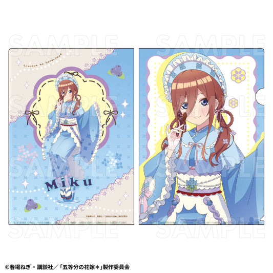 The Quintessential Quintuplets Specials 2 Japanese Parfait Dress Ver. Clear File Nakano Miku — anime store wholesale supplier