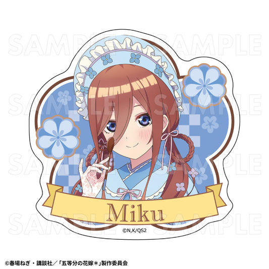 The Quintessential Quintuplets Specials 2 Japanese Parfait Dress Ver. Die-cut Sticker Nakano Miku — Japanese anime figures bulk supplier USA