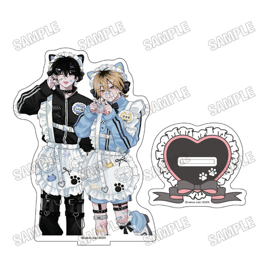 Dameo no Shiina-senpai to Yabao no Sasaki-kun Original Illustration Big Acrylic Stand 3 Shiina & Sasaki - anime acrylic stand wholesale