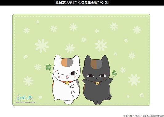 Bushiroad Rubber Mat Collection V2 Vol. 1799 Natsumes Book of Friends Nyanko-sensei & Kuro Nyanko - anime merch supplier USA
