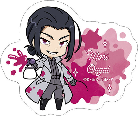 Bungo Stray Dogs Sticker Coveralls, Chibi Chara Mori Ougai — anime figure dropshipping supplier