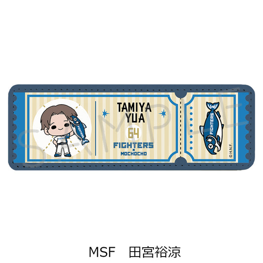 HOKKAIDO NIPPONHAM FIGHTERS Leather Badge (Long) (Shakemaru Tsukamaeta!) mochocho-SF Yua Tamiya — anime figure dropshipping supplier