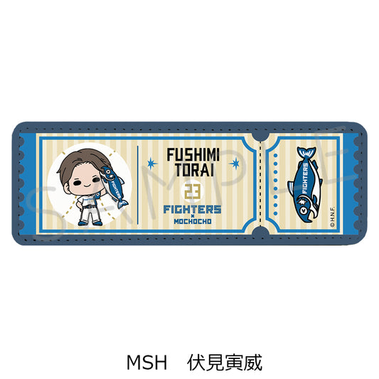 HOKKAIDO NIPPONHAM FIGHTERS Leather Badge (Long) (Shakemaru Tsukamaeta!) mochocho-SH Torai Fushimi — anime store wholesale supplier