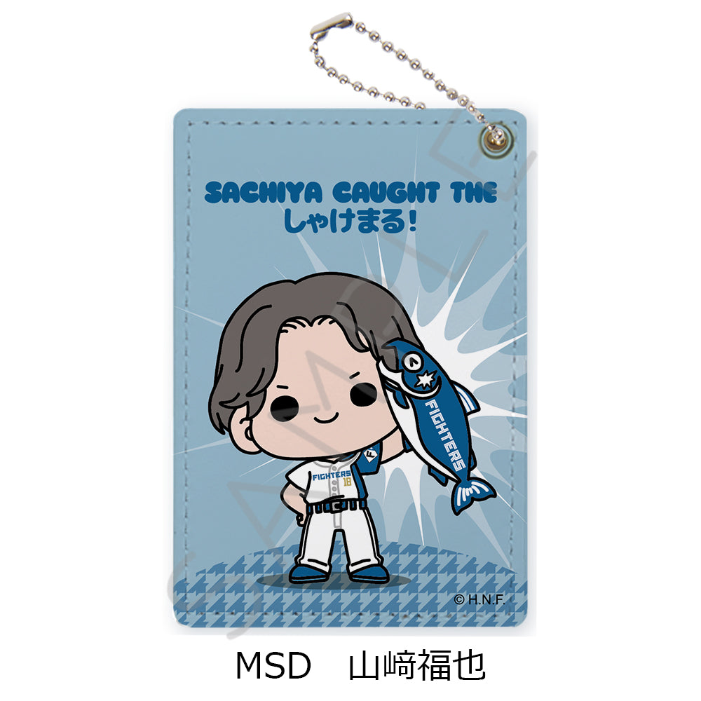 HOKKAIDO NIPPONHAM FIGHTERS Pass Case (Shakemaru Tsukamaeta!) mochocho-SD Sachiya Yamasaki — best anime merchandise wholesaler USA