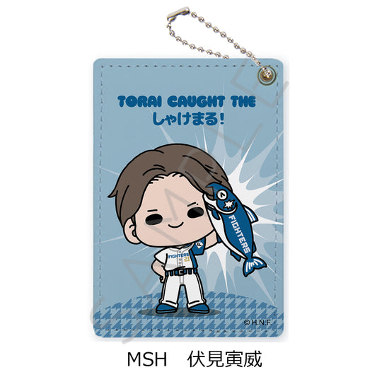 HOKKAIDO NIPPONHAM FIGHTERS Pass Case (Shakemaru Tsukamaeta!) mochocho-SH Torai Fushimi — anime store wholesale supplier