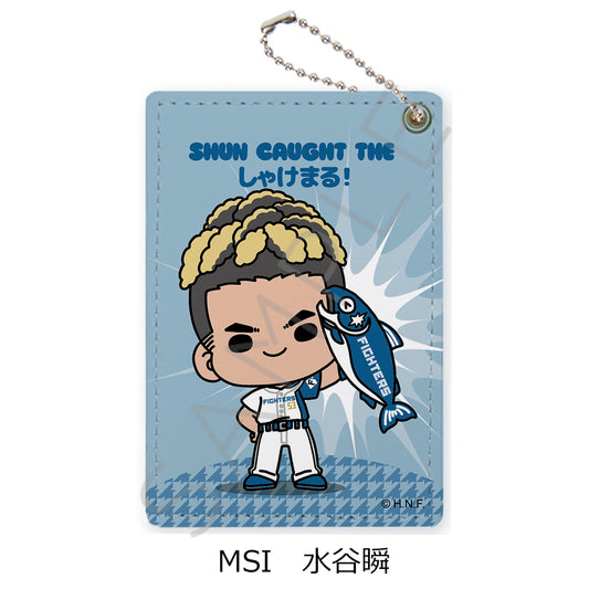 HOKKAIDO NIPPONHAM FIGHTERS Pass Case (Shakemaru Tsukamaeta!) mochocho-SI Shun Mizutani — bulk anime toys for retailers USA