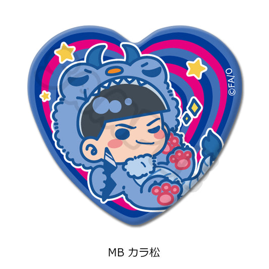 Osomatsu-san Vol. 2 Heart Can Badge MB Karamatsu - bulk anime toys for retailers USA