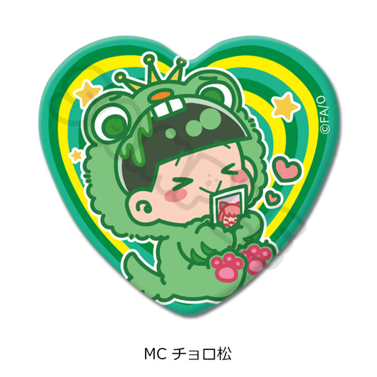 Osomatsu-san Vol. 2 Heart Can Badge MC Choromatsu - wholesale anime merchandise