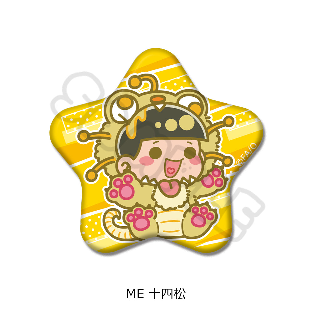 Osomatsu-san Vol. 2 Star Can Badge ME Jyushimatsu - anime acrylic stand wholesale