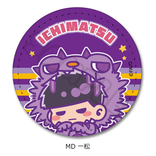 Osomatsu-san Vol. 2 Leather Badge (Round) MD Ichimatsu - anime collectibles bulk distributor