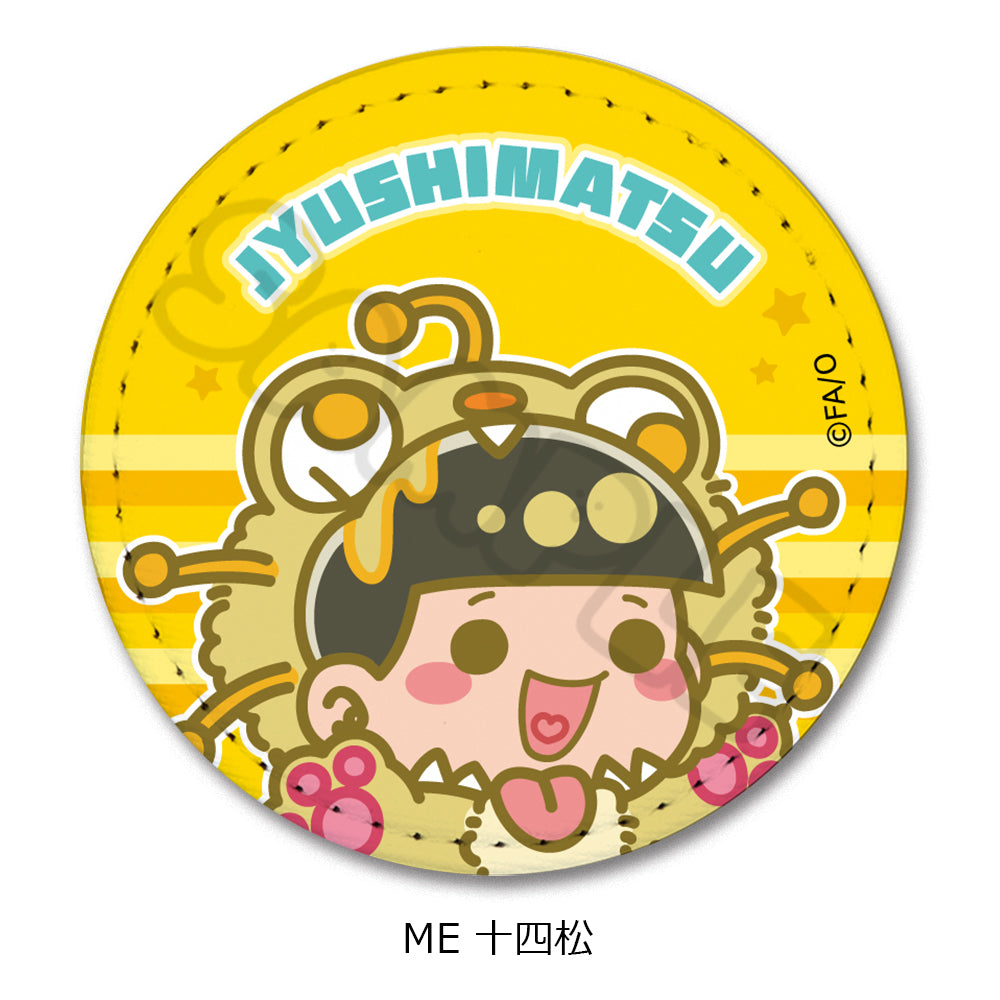 Osomatsu-san Vol. 2 Leather Badge (Round) ME Jyushimatsu - anime toy wholesale USA