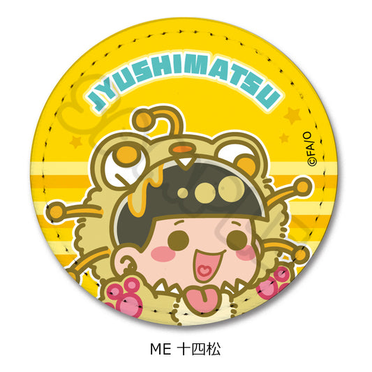 Osomatsu-san Vol. 2 Leather Badge (Round) ME Jyushimatsu - anime toy wholesale USA