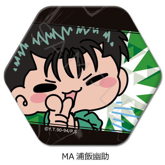 YuYu Hakusho Hexagonal Can Badge MA Urameshi Yusuke - anime collectibles wholesale