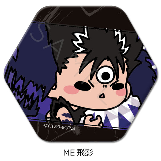 YuYu Hakusho Hexagonal Can Badge ME Hiei - PVC anime figures wholesale