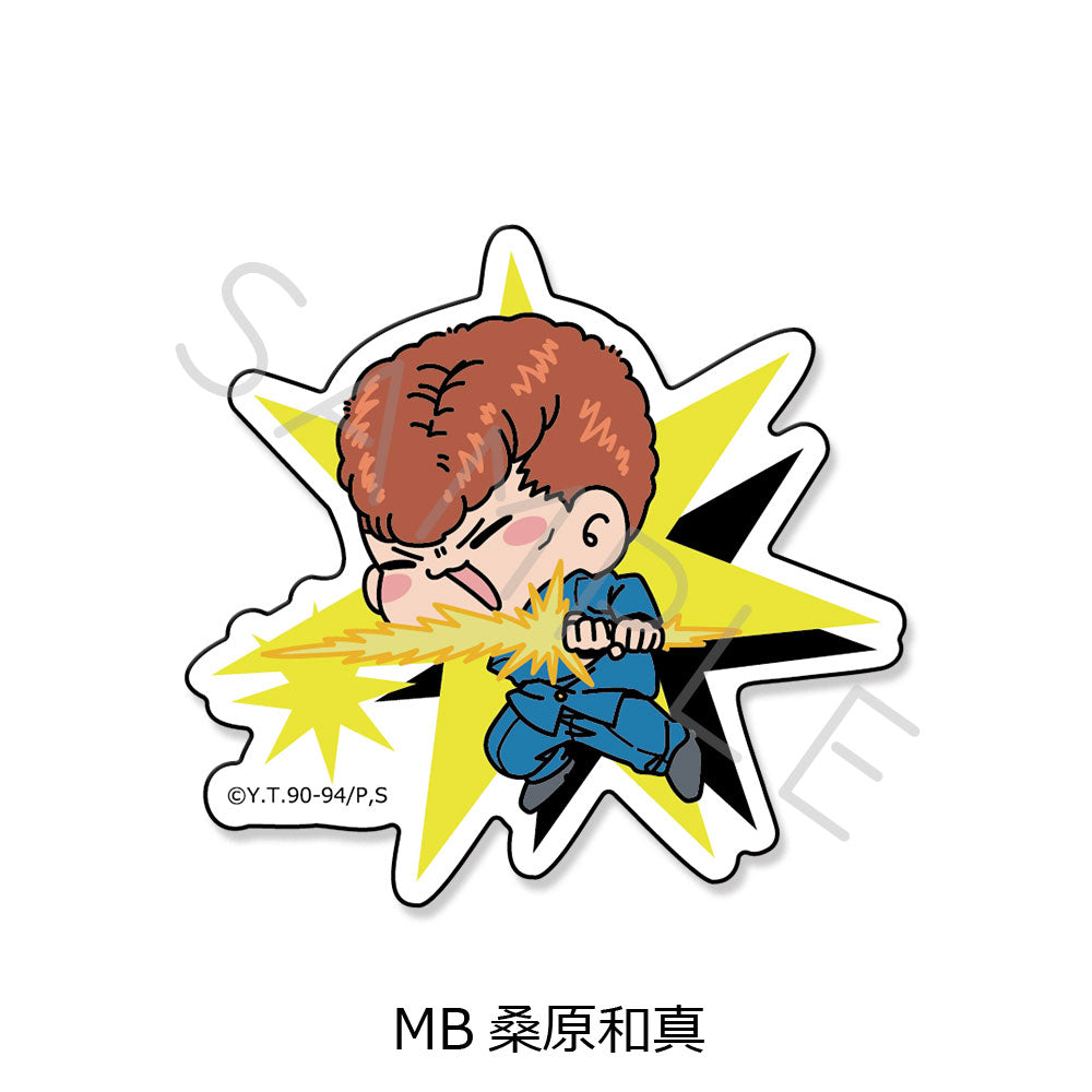 YuYu Hakusho Clear Die-cut Sticker MB Kuwabara Kazuma - anime blind box wholesale