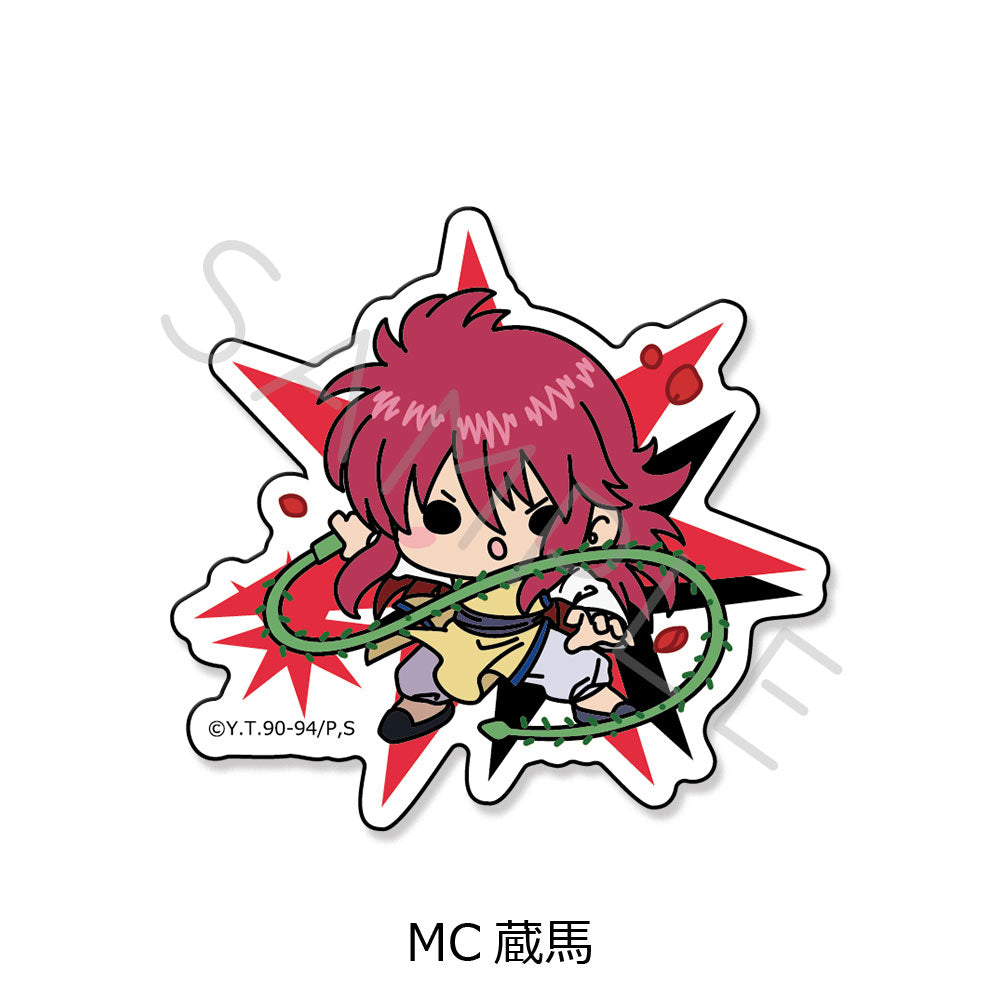 YuYu Hakusho Clear Die-cut Sticker MC Kurama - anime toy wholesale USA