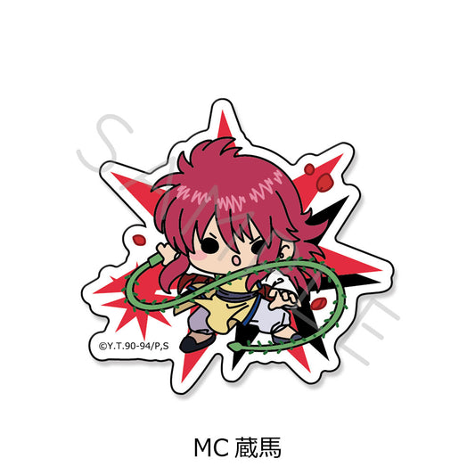 YuYu Hakusho Clear Die-cut Sticker MC Kurama - anime toy wholesale USA