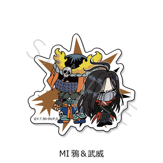 YuYu Hakusho Clear Die-cut Sticker MI Karasu & Bui - bulk anime toys for retailers USA