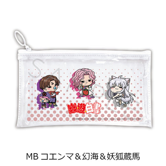 YuYu Hakusho Flat Clear Pouch MB Koenma & Genkai & Youko Kurama - Japanese anime figures bulk supplier USA