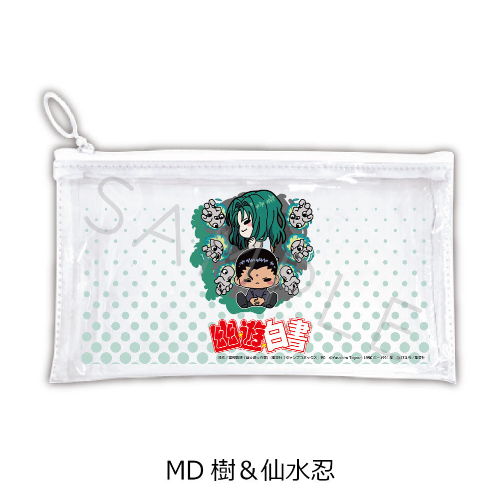 YuYu Hakusho Flat Clear Pouch MD Itsuki & Sensui Shinobu - best anime merchandise wholesaler USA