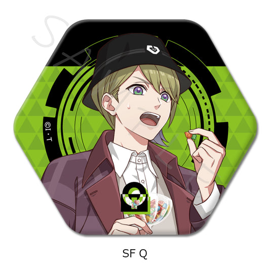 Ride Kamens Vol. 2 Hexagonal Can Badge SF Q — import anime figures wholesale from Japan