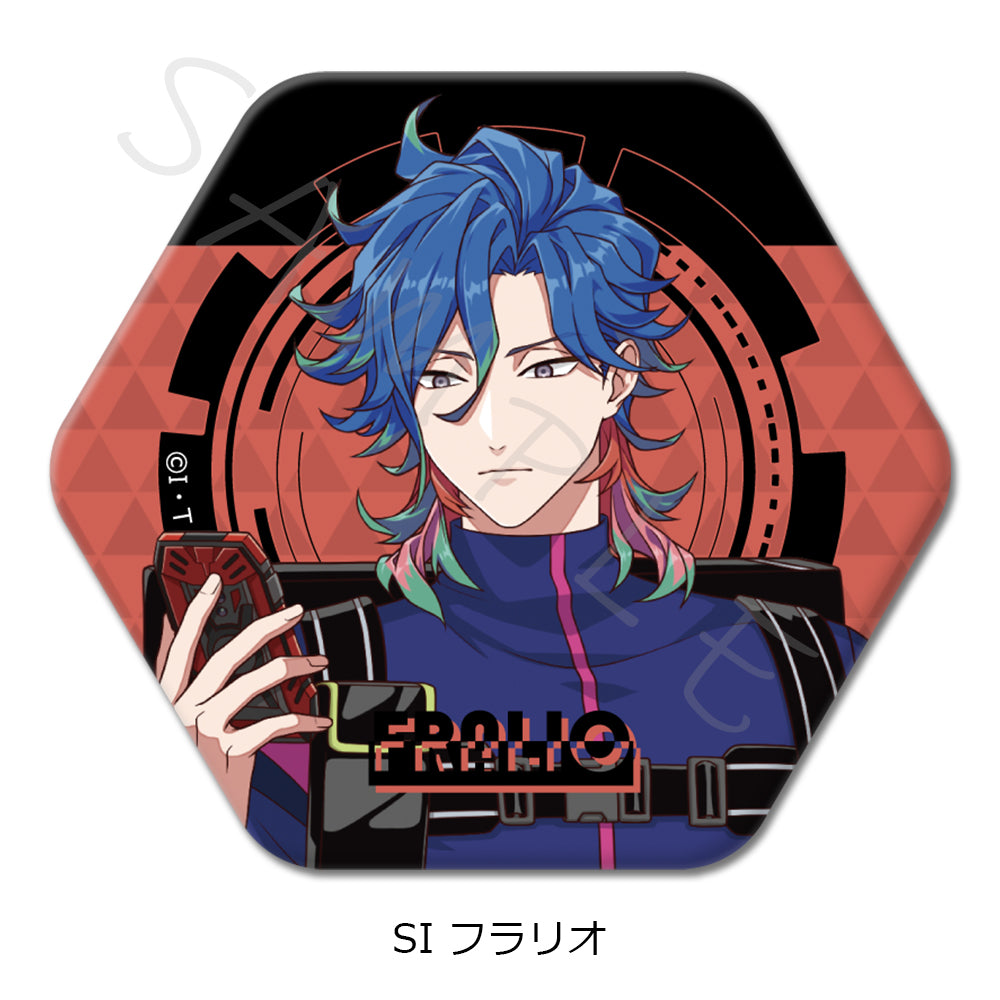 Ride Kamens Vol. 2 Hexagonal Can Badge SI Fralio — best anime merchandise wholesaler USA