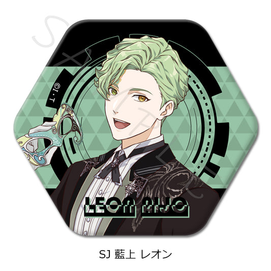Ride Kamens Vol. 2 Hexagonal Can Badge SJ Aijo Leon — anime figure wholesale price list