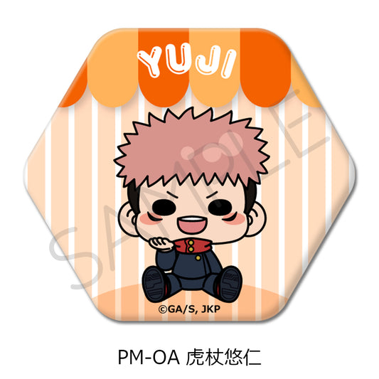 Jujutsu Kaisen Season 2 Vol. 5 Hexagonal Can Badge PM-OA Itadori Yuji - Re-ment figures wholesale