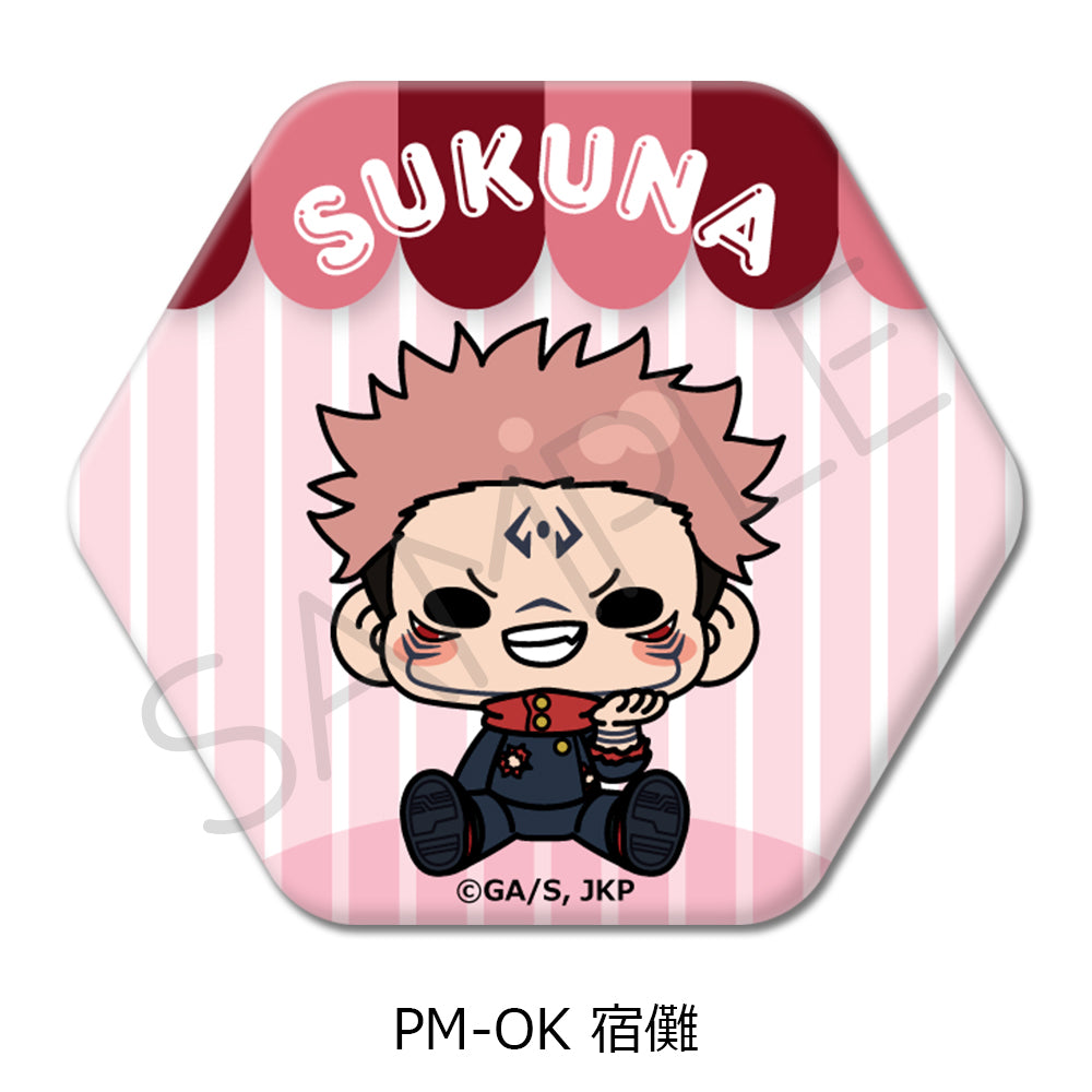 Jujutsu Kaisen Season 2 Vol. 5 Hexagonal Can Badge PM-OK Sukuna - ORANGE ROUGE figures wholesale
