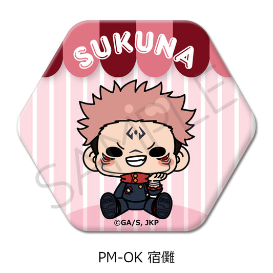 Jujutsu Kaisen Season 2 Vol. 5 Hexagonal Can Badge PM-OK Sukuna - ORANGE ROUGE figures wholesale
