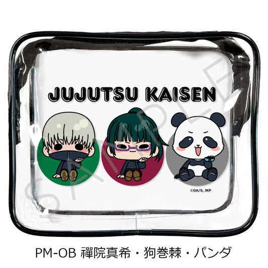 Jujutsu Kaisen Season 2 Vol. 5 Vinyl Pouch PM-OB Zenin Maki & Inumaki Toge & Panda - wholesale anime merchandise