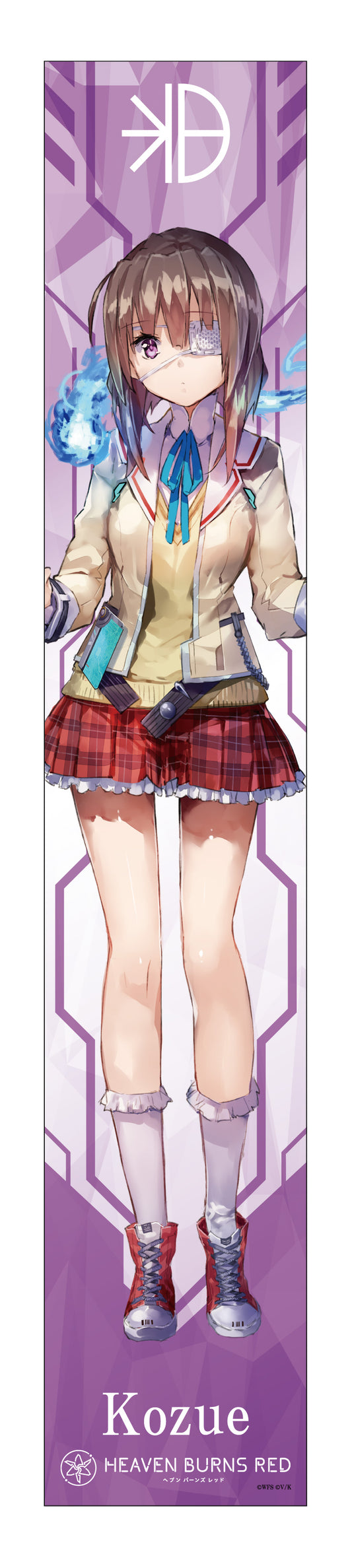 Heaven Burns Red Muffler Towel Hiiragi Kozue — import anime figures wholesale from Japan